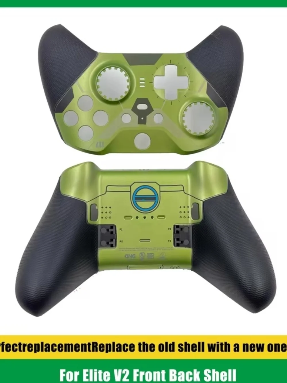 Elite V2 Replacement Front and Back Shell - Green